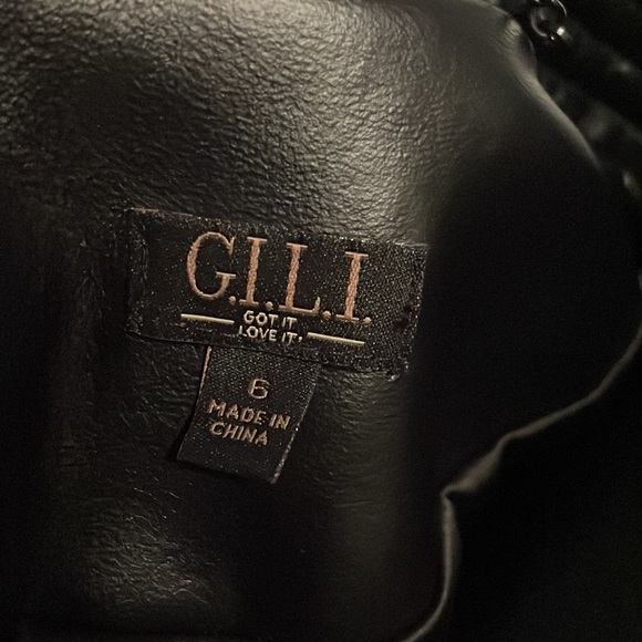 New! Never worn. GILI black leather jacket - Picture 5 of 6
